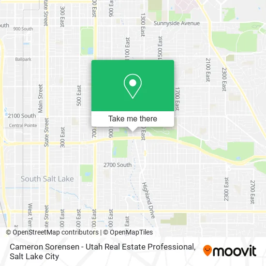 Cameron Sorensen - Utah Real Estate Professional map