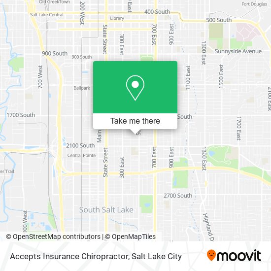 Accepts Insurance Chiropractor map