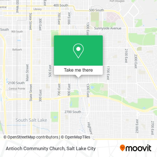 Antioch Community Church map