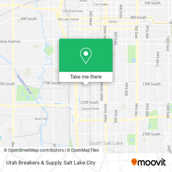 Utah Breakers & Supply map
