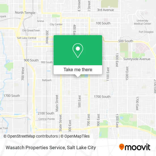 Wasatch Properties Service map