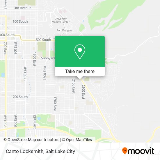 Canto Locksmith map