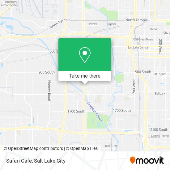 Safari Cafe map