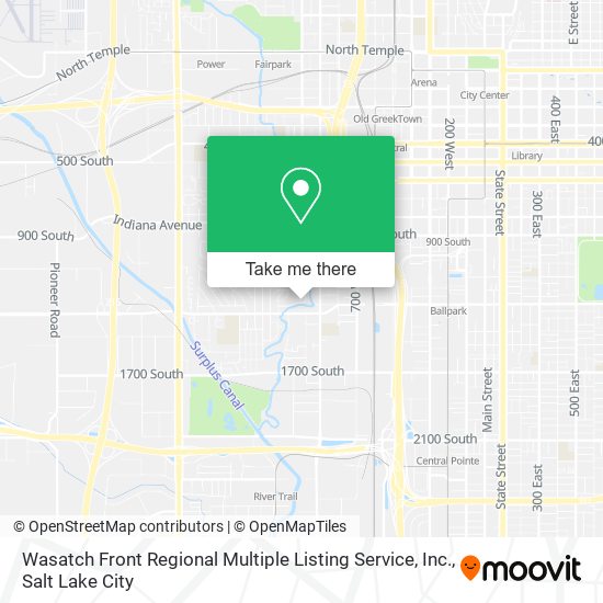 Mapa de Wasatch Front Regional Multiple Listing Service, Inc.