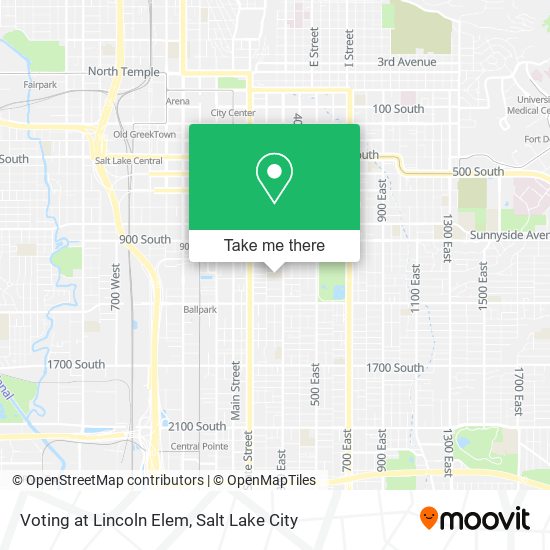 Voting at Lincoln Elem map