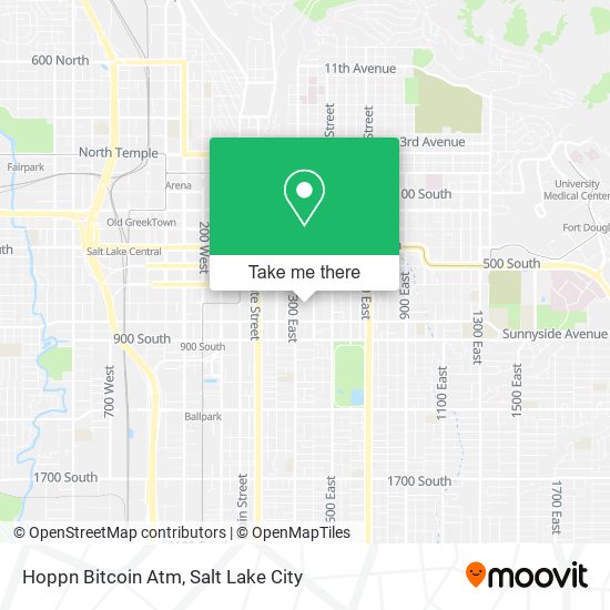 Mapa de Hoppn Bitcoin Atm