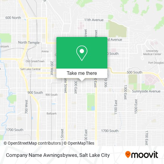 Company Name Awningsbywes map