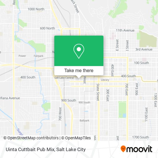 Mapa de Uinta Cuttbait Pub Mix