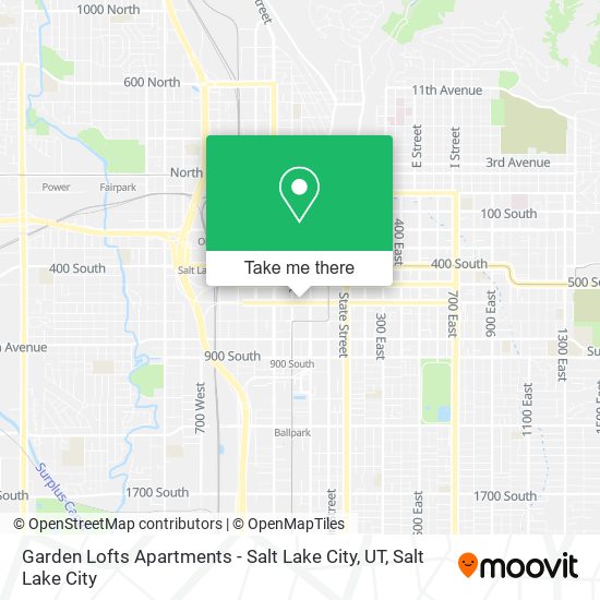 Garden Lofts Apartments - Salt Lake City, UT map