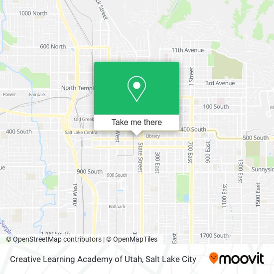 Creative Learning Academy of Utah map