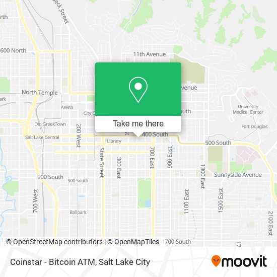 Mapa de Coinstar - Bitcoin ATM