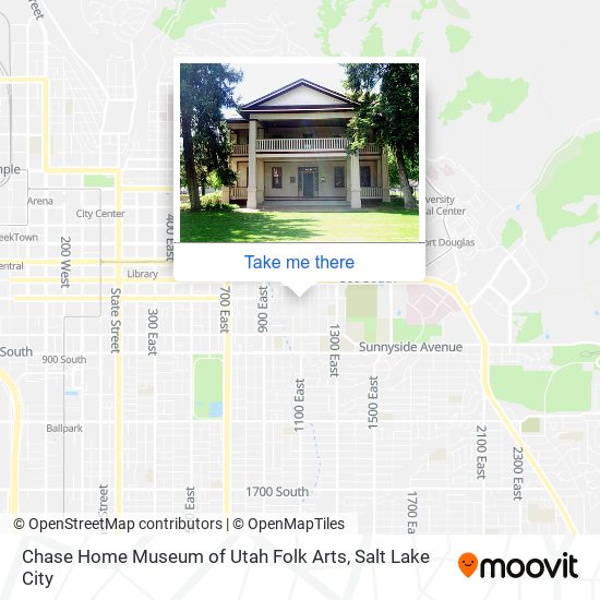 Chase Home Museum of Utah Folk Arts map