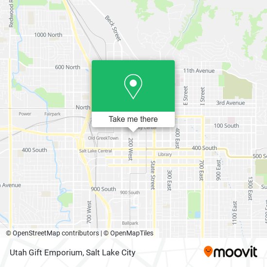 Mapa de Utah Gift Emporium
