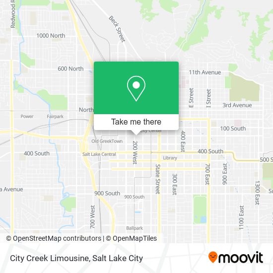 Mapa de City Creek Limousine