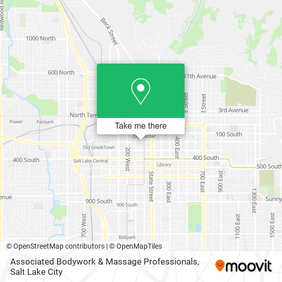 Associated Bodywork & Massage Professionals map
