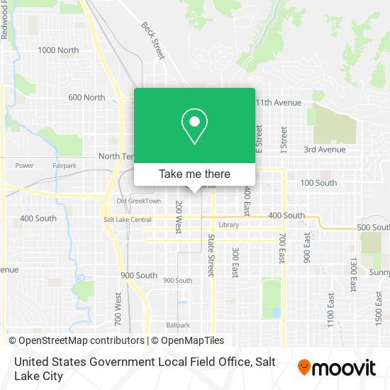 Mapa de United States Government Local Field Office