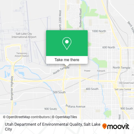 Mapa de Utah Department of Environmental Quality