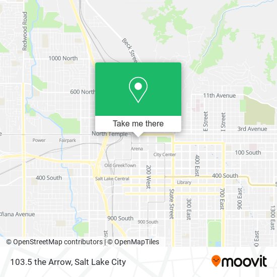 103.5 the Arrow map