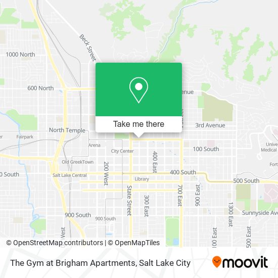The Gym at Brigham Apartments map