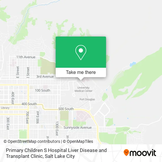 Primary Children S Hospital Liver Disease and Transplant Clinic map