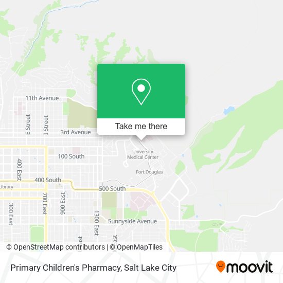 Primary Children's Pharmacy map