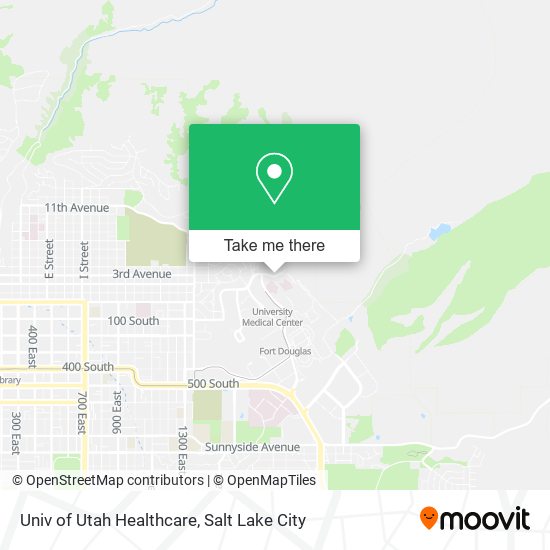 Mapa de Univ of Utah Healthcare