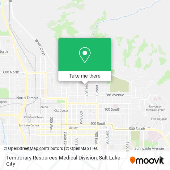 Mapa de Temporary Resources Medical Division