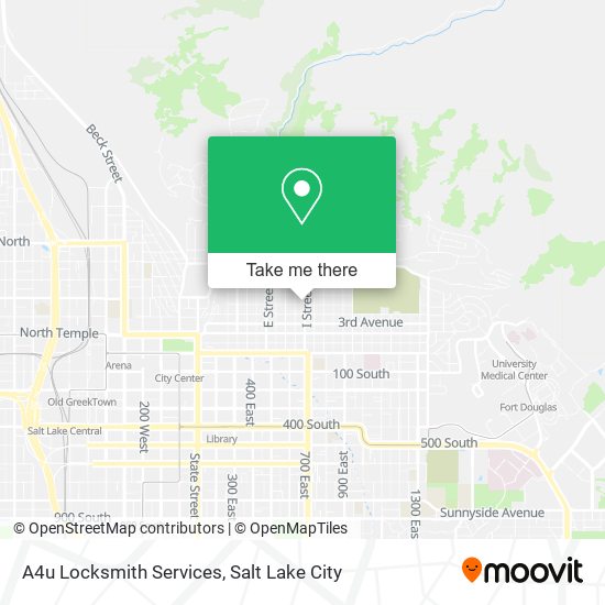 A4u Locksmith Services map