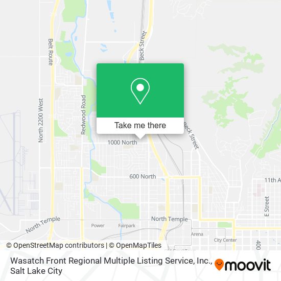 Mapa de Wasatch Front Regional Multiple Listing Service, Inc.