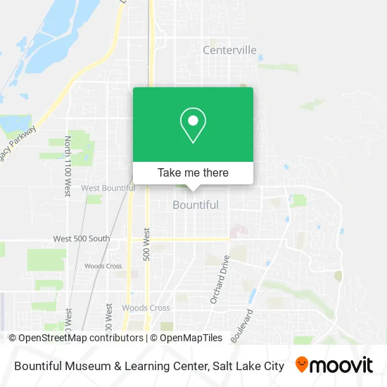 Bountiful Museum & Learning Center map