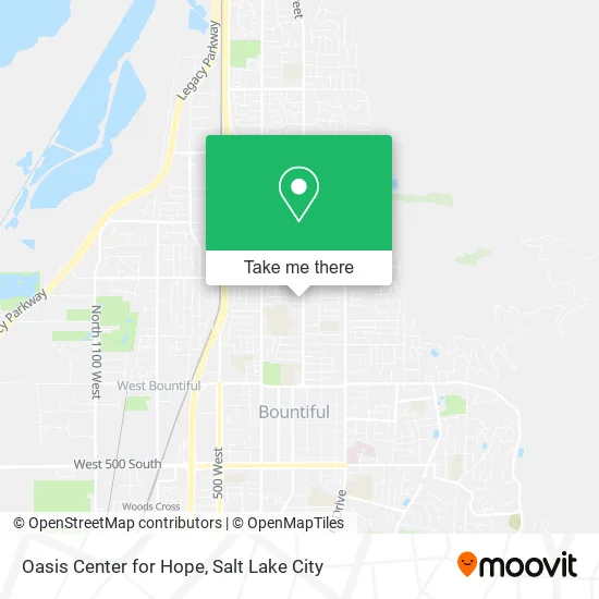 Oasis Center for Hope map