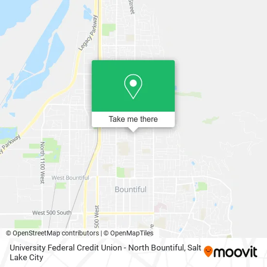 University Federal Credit Union - North Bountiful map