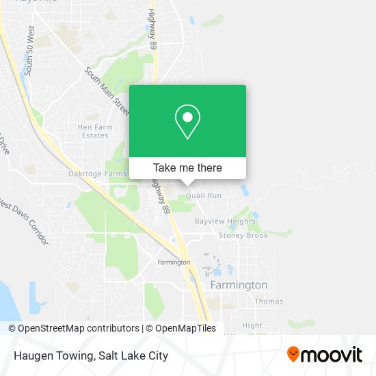 Haugen Towing map