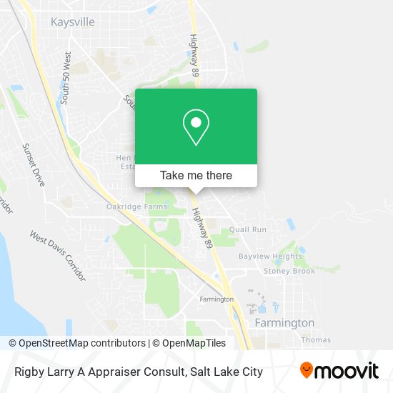 Rigby Larry A Appraiser Consult map