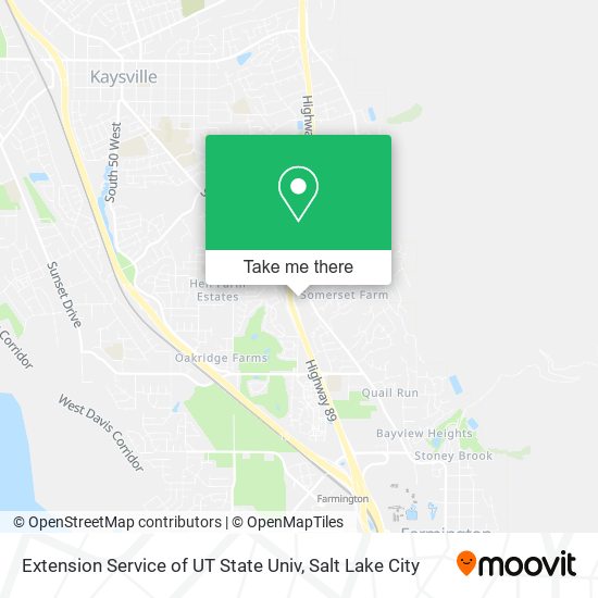 Extension Service of UT State Univ map