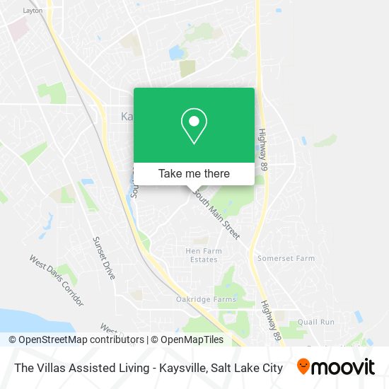 Mapa de The Villas Assisted Living - Kaysville