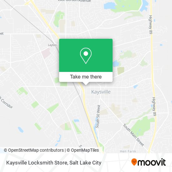 Mapa de Kaysville Locksmith Store