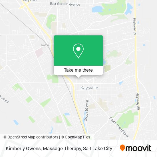 Mapa de Kimberly Owens, Massage Therapy