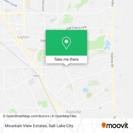 Mountain View Estates map