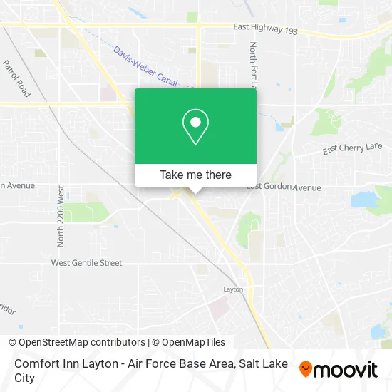 Comfort Inn Layton - Air Force Base Area map