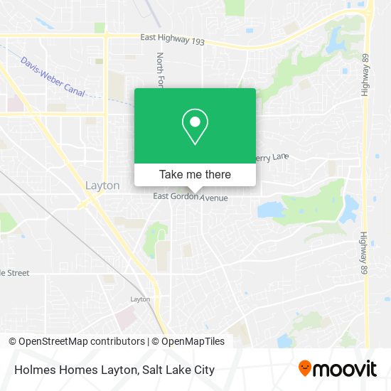 Holmes Homes Layton map