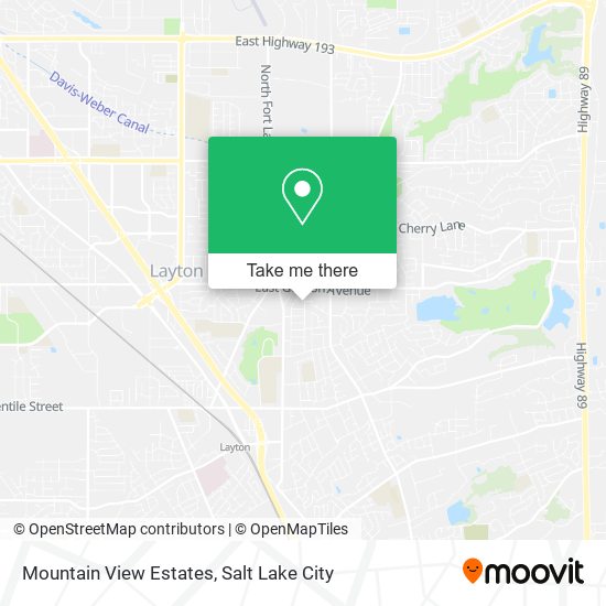 Mountain View Estates map