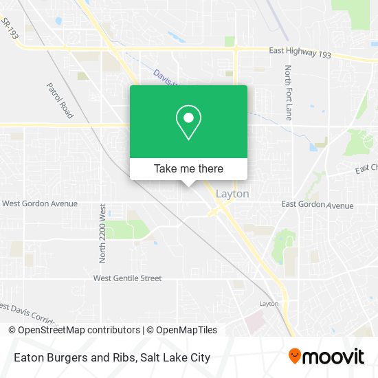 Eaton Burgers and Ribs map