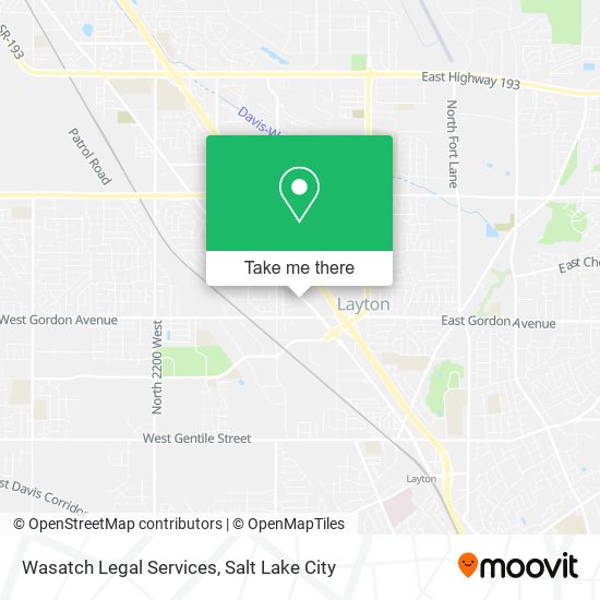 Mapa de Wasatch Legal Services
