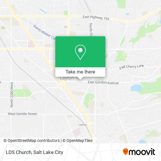 LDS Church map