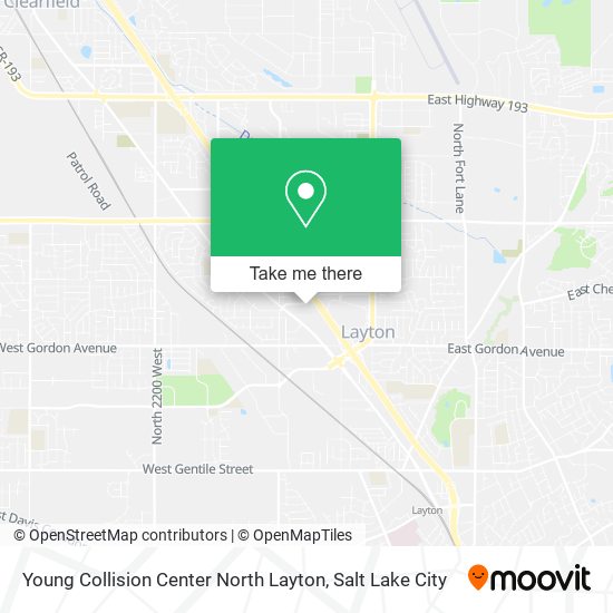 Young Collision Center North Layton map