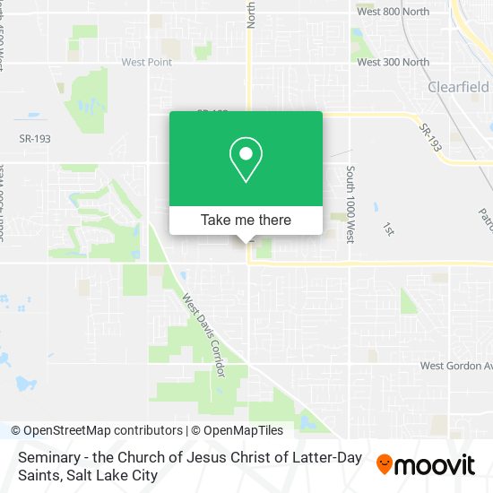 Seminary - the Church of Jesus Christ of Latter-Day Saints map