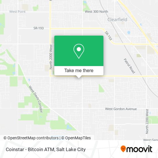 Mapa de Coinstar - Bitcoin ATM