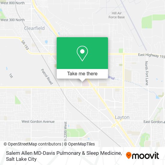 Mapa de Salem Allen MD-Davis Pulmonary & Sleep Medicine