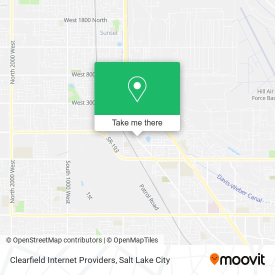 Clearfield Internet Providers map